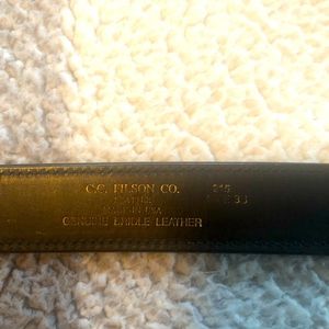 Filson belt. Size 36. Genuine Double Bridle Leather Belt